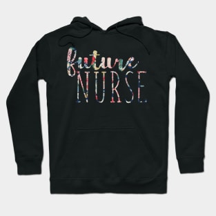 Navy Floral Future Nurse Hoodie